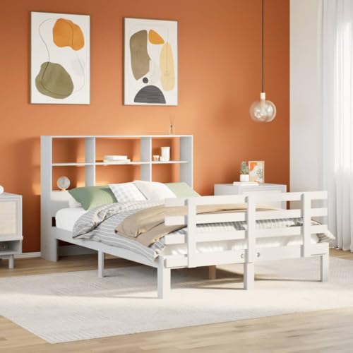 WSJHUHK Möbel, Betten & Accessoires, Betten & Bettrahmen, Bücherregal Bett ohne Matratze, Weiß, 140 x 200 cm, Massivholz, Kiefer WSJHUHK Möbel, Betten & Accessoires, Betten & Bettrahmen, Bücherregal Bett ohne Matratze, Weiß, 140 x 200 cm, Massivholz, Kiefer von WSJHUHK