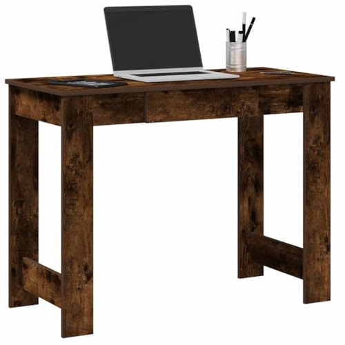 WSJHUHK Möbel, Büromöbel, Schreibtische, Schreibtisch, Raucheiche, 100 x 45 x 75 cm, Holzwerkstoff von WSJHUHK