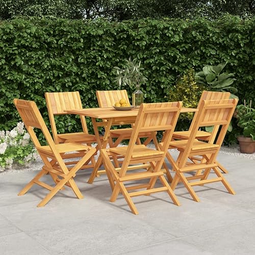 WSJHUHK Möbel, Gartenmöbel, Gartenmöbel-Sets, 7-teiliges Garten-Esszimmer-Set, Massivholz, Teakholz WSJHUHK Möbel, Gartenmöbel, Gartenmöbel-Sets, 7-teiliges Garten-Esszimmer-Set, Massivholz, Teakholz von WSJHUHK