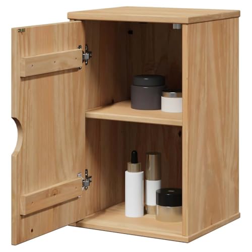 WSJHUHK Möbel, Möbelsets, Badmöbel-Sets, Badezimmer-Hängeschrank, OTTA 35 x 30 x 55 cm, Massivholz Kiefer von WSJHUHK