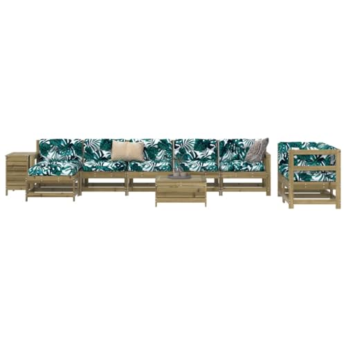 WSJHUHK Möbel, Outdoor-Möbel, Gartenmöbel-Sets, 10-teiliges Garten-Sofa-Set, imprägniertes Kiefernholz WSJHUHK Möbel, Outdoor-Möbel, Gartenmöbel-Sets, 10-teiliges Garten-Sofa-Set, imprägniertes Kiefernholz von WSJHUHK