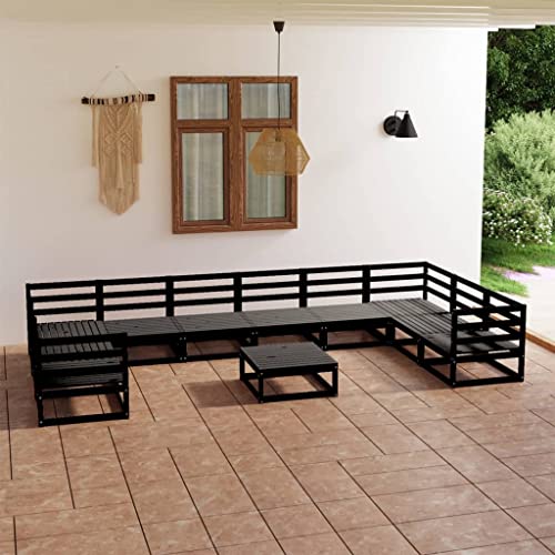 WSJHUHK Möbel, Outdoor-Möbel, Gartenmöbel-Sets, 11-teiliges Garten-Lounge-Set, massives Kiefernholz WSJHUHK Möbel, Outdoor-Möbel, Gartenmöbel-Sets, 11-teiliges Garten-Lounge-Set, massives Kiefernholz von WSJHUHK