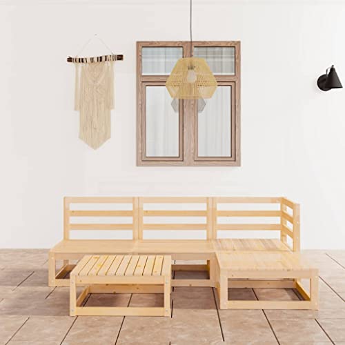 WSJHUHK Möbel, Outdoor-Möbel, Gartenmöbel-Sets, 5-teiliges Garten-Lounge-Set, Massivholz, Kiefer WSJHUHK Möbel, Outdoor-Möbel, Gartenmöbel-Sets, 5-teiliges Garten-Lounge-Set, Massivholz, Kiefer von WSJHUHK