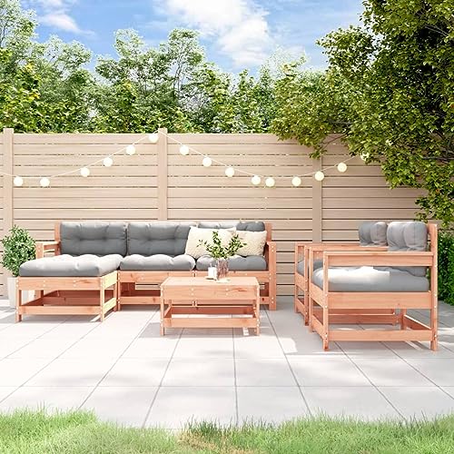WSJHUHK Möbel, Outdoor-Möbel, Gartenmöbel-Sets, 7-teiliges Garten-Lounge-Set, Massivholz, Douglas WSJHUHK Möbel, Outdoor-Möbel, Gartenmöbel-Sets, 7-teiliges Garten-Lounge-Set, Massivholz, Douglas von WSJHUHK