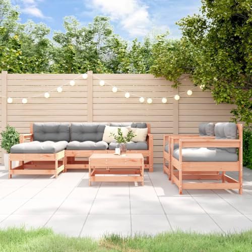 WSJHUHK Möbel, Outdoor-Möbel, Gartenmöbel-Sets, 7-teiliges Garten-Lounge-Set, Massivholz, Douglas WSJHUHK Möbel, Outdoor-Möbel, Gartenmöbel-Sets, 7-teiliges Garten-Lounge-Set, Massivholz, Douglas von WSJHUHK