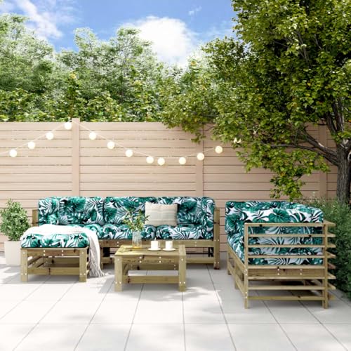 WSJHUHK Möbel, Outdoor-Möbel, Gartenmöbel-Sets, 7-teiliges Garten-Lounge-Set, imprägniertes Holz, Kiefer WSJHUHK Möbel, Outdoor-Möbel, Gartenmöbel-Sets, 7-teiliges Garten-Lounge-Set, imprägniertes Holz, Kiefer von WSJHUHK