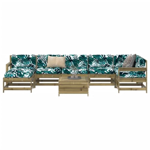 WSJHUHK Möbel, Outdoor-Möbel, Gartenmöbel-Sets, 8-teiliges Garten-Sofa-Set, imprägniertes Kiefernholz WSJHUHK Möbel, Outdoor-Möbel, Gartenmöbel-Sets, 8-teiliges Garten-Sofa-Set, imprägniertes Kiefernholz von WSJHUHK