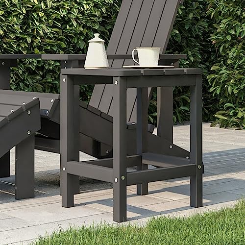 WSJHUHK Möbel, Outdoor-Möbel, Outdoor-Tische, Gartentisch, Adirondack-Tisch, Anthrazit, 38 x 38 x 46 cm, HDPE von WSJHUHK
