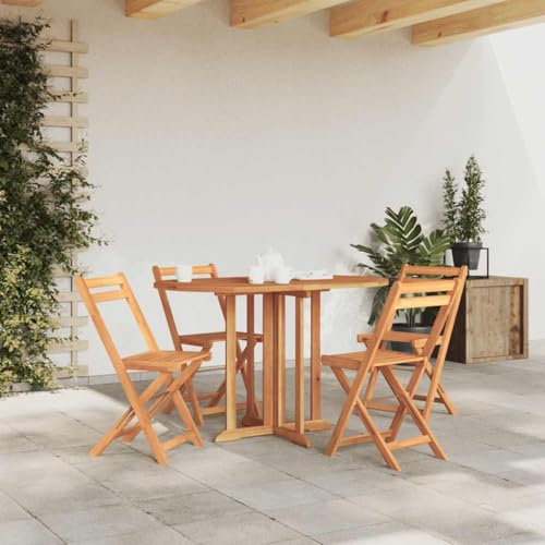 WSJHUHK Möbel, Outdoor-Möbel, Outdoor-Tische, klappbarer Schmetterlings-Gartentisch, 120 x 70 x 75 cm, massives Teakholz von WSJHUHK