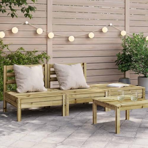 WSJHUHK Möbel, Outdoor-Möbel, Sitzgelegenheit im Freien, Gartensofa, 3-Sitzer, imprägniertes Holz, Kiefer WSJHUHK Möbel, Outdoor-Möbel, Sitzgelegenheit im Freien, Gartensofa, 3-Sitzer, imprägniertes Holz, Kiefer von WSJHUHK