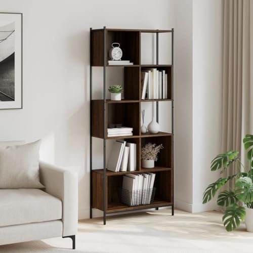 WSJHUHK Möbel, Regale, Bücherregale und Standregale, Bücherregal, braune Eiche, 72 x 28 x 172 cm, Holzwerkstoff WSJHUHK Möbel, Regale, Bücherregale und Standregale, Bücherregal, braune Eiche, 72 x 28 x 172 cm, Holzwerkstoff von WSJHUHK