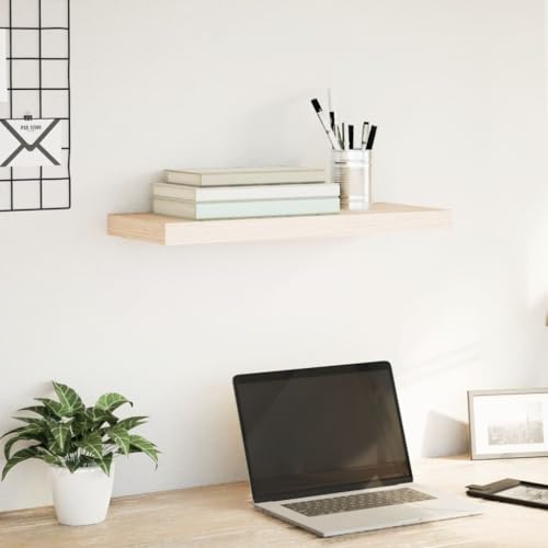 WSJHUHK Möbel, Regale, Wandregale und Latten, Schweberegal, 60 x 23,5 x 4 cm, Holzwerkstoff von WSJHUHK