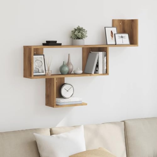 WSJHUHK Möbel, Regale, Wandregale und Latten, Wandregal, handwerkliche Eiche, 100 x 15 x 70 cm, Holzwerkstoff WSJHUHK Möbel, Regale, Wandregale und Latten, Wandregal, handwerkliche Eiche, 100 x 15 x 70 cm, Holzwerkstoff von WSJHUHK
