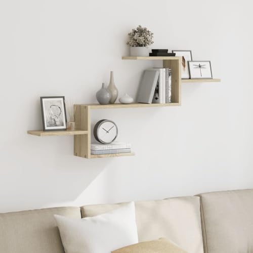 WSJHUHK Möbel, Regale, Wandregale & Latten, Wandregal Sonoma-Eiche, 104 x 15 x 49 cm, Holzwerkstoff WSJHUHK Möbel, Regale, Wandregale & Latten, Wandregal Sonoma-Eiche, 104 x 15 x 49 cm, Holzwerkstoff von WSJHUHK
