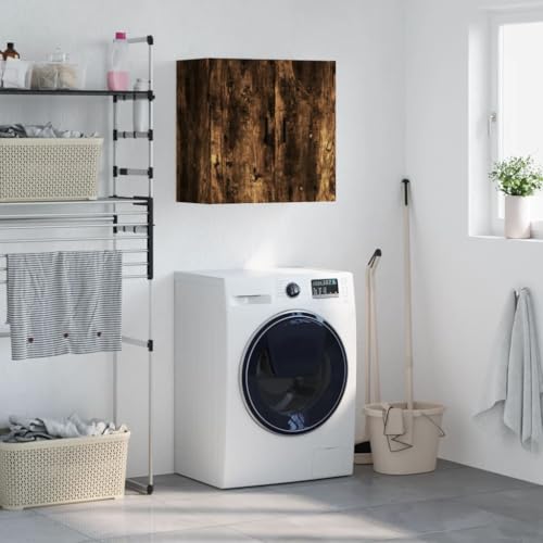 WSJHUHK Möbel, Schränke und Aufbewahrung, Aufbewahrungsschränke und Schließfächer, Wandschrank, Räuchereiche, 60 x 31 x 60 cm, Holzwerkstoff WSJHUHK Möbel, Schränke und Aufbewahrung, Aufbewahrungsschränke und Schließfächer, Wandschrank, Räuchereiche, 60 x 31 x 60 cm, Holzwerkstoff von WSJHUHK