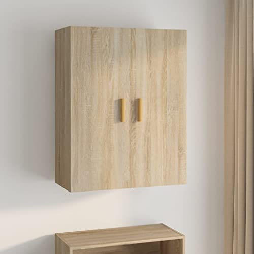 WSJHUHK Möbel, Schränke und Aufbewahrung, Buffets und Sideboards, Hängeschrank Sonoma-Eiche, 69,5 x 34 x 90 cm von WSJHUHK