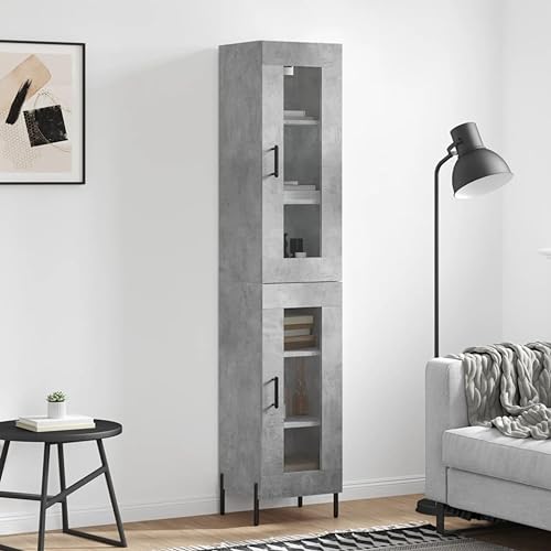 WSJHUHK Möbel, Schränke und Aufbewahrung, Buffets & Sideboards, Highboard Betongrau, 34,5 x 34 x 180 cm, Holzwerkstoff WSJHUHK Möbel, Schränke und Aufbewahrung, Buffets & Sideboards, Highboard Betongrau, 34,5 x 34 x 180 cm, Holzwerkstoff von WSJHUHK