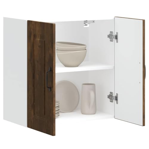 WSJHUHK Möbel, Schränke und Aufbewahrung, Küchenschränke, Küchenwandschrank, Kalmar Räuchereiche, Holzwerkstoff von WSJHUHK