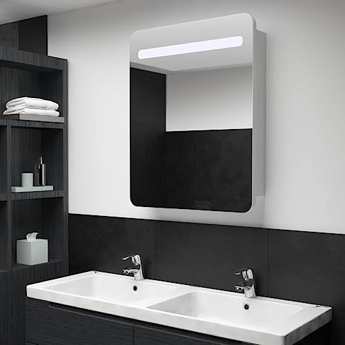 WSJHUHK Möbel, Schränke und Aufbewahrung, Waschtischunterschrank, Badezimmerunterschrank, LED-Badezimmer-Spiegelschrank, 60 x 11 x 80 cm von WSJHUHK