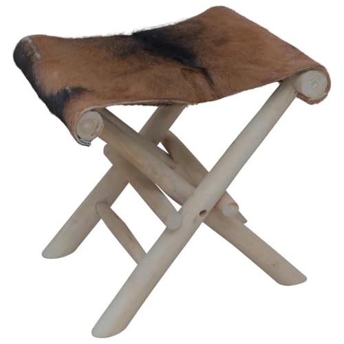 WSJHUHK Möbel, Stühle, Klappstühle und Hocker, Klapphocker aus echtem Leder und massivem Teakholz WSJHUHK Möbel, Stühle, Klappstühle und Hocker, Klapphocker aus echtem Leder und massivem Teakholz von WSJHUHK