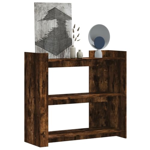 WSJHUHK Möbel, Tische, Akzenttische, Beistelltische, Konsolentisch, Raucheiche, 100 x 35 x 90 cm, Holzwerkstoff von WSJHUHK