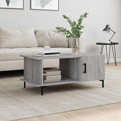 WSJHUHK Möbel, Tische, Akzenttische, Couchtische, Couchtisch, Grau, Sonoma, 90 x 50 x 40 cm, Holzwerkstoff WSJHUHK Möbel, Tische, Akzenttische, Couchtische, Couchtisch, Grau, Sonoma, 90 x 50 x 40 cm, Holzwerkstoff von WSJHUHK