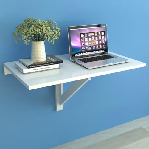 WSJHUHK Möbel, Tische, Klapptische, Wandklapptisch, weiß, 100 x 60 cm von WSJHUHK