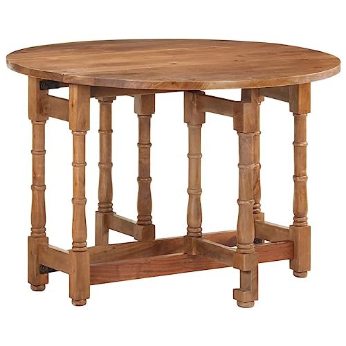 WSJHUHK Möbel, Tische, Küchen- und Esszimmertische, Esstisch, rund, 110 x 76 cm, massives Mangoholz WSJHUHK Möbel, Tische, Küchen- und Esszimmertische, Esstisch, rund, 110 x 76 cm, massives Mangoholz von WSJHUHK