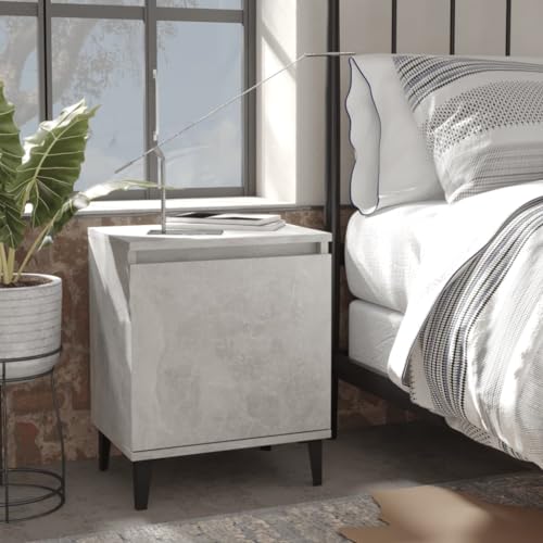 WSJHUHK Möbel, Tische, Nachttische, Bettschrank mit Metallbeinen, Betongrau, 40 x 30 x 50 cm WSJHUHK Möbel, Tische, Nachttische, Bettschrank mit Metallbeinen, Betongrau, 40 x 30 x 50 cm von WSJHUHK