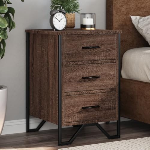 WSJHUHK Möbel, Tische, Nachttische, Nachttisch, braune Eiche, 40 x 41 x 60 cm, Holzwerkstoff WSJHUHK Möbel, Tische, Nachttische, Nachttisch, braune Eiche, 40 x 41 x 60 cm, Holzwerkstoff von WSJHUHK