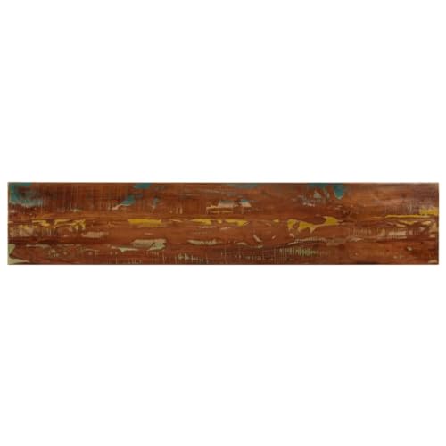 WSJHUHK Möbel, Tischzubehör, Tischplatten, Tischplatte 160 x 30 x 2,5 cm, rechteckig, Massivholz, recycelt von WSJHUHK