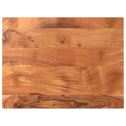 WSJHUHK Möbel, Tischzubehör, Tischplatten, Tischplatte 90 x 60 x 3,8 cm, rechteckig, Massivholz, Akazie von WSJHUHK