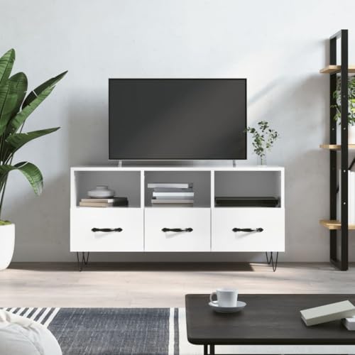 WSJHUHK Möbel, Unterhaltungszentren & TV-Ständer, TV-Schrank, Hochglanz-Weiß, 102 x 36 x 50 cm, Holzwerkstoff WSJHUHK Möbel, Unterhaltungszentren & TV-Ständer, TV-Schrank, Hochglanz-Weiß, 102 x 36 x 50 cm, Holzwerkstoff von WSJHUHK