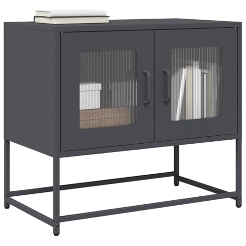WSJHUHK Möbel, Unterhaltungszentren und TV-Ständer, TV-Schrank, anthrazit, 68 x 39 x 60,5 cm, kaltgewalzter Stahl WSJHUHK Möbel, Unterhaltungszentren und TV-Ständer, TV-Schrank, anthrazit, 68 x 39 x 60,5 cm, kaltgewalzter Stahl von WSJHUHK