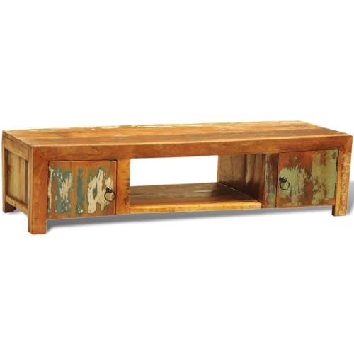 WSJHUHK Möbel, Unterhaltungszentren und TV-Ständer, recyceltes Holz, TV-Schrank mit 2 Türen, Vintage-Stil, antiker Stil WSJHUHK Möbel, Unterhaltungszentren und TV-Ständer, recyceltes Holz, TV-Schrank mit 2 Türen, Vintage-Stil, antiker Stil von WSJHUHK