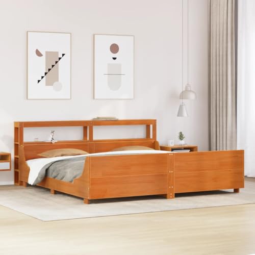 WSJHUHK Möbel,Betten & Zubehör,Betten & Bettrahmen,Bettgestell ohne Matratze Wachs braun 200x200 cm Massivholz Kiefer WSJHUHK Möbel,Betten & Zubehör,Betten & Bettrahmen,Bettgestell ohne Matratze Wachs braun 200x200 cm Massivholz Kiefer von WSJHUHK