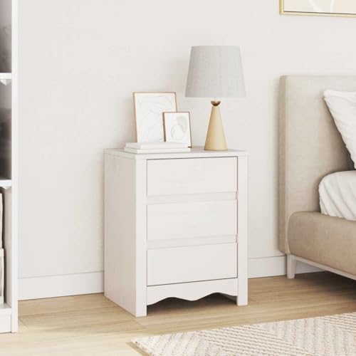 WSJHUHK Nachtkommode, weiß, 45 x 35 x 56 cm, Kiefernholz, Möbel, Tische, Nachttische WSJHUHK Nachtkommode, weiß, 45 x 35 x 56 cm, Kiefernholz, Möbel, Tische, Nachttische von WSJHUHK