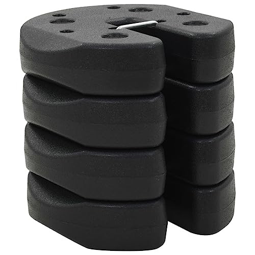 WSJHUHK Pavillon Hantelscheiben 4 Stück schwarz 220x50mm Beton von WSJHUHK
