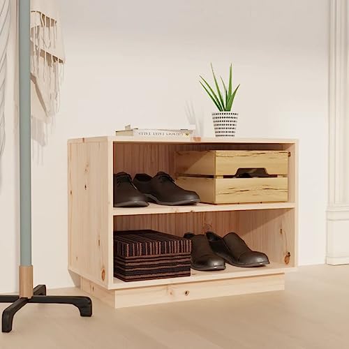 WSJHUHK Schuhschrank 60x34x45 cm Massivholz Kiefer von WSJHUHK