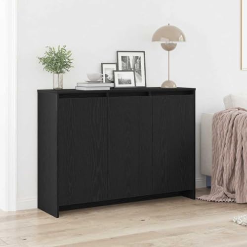 WSJHUHK Sideboard schwarz 102 x 33 x 75 cm Holz-Möbel, Schränke & Aufbewahrung, Buffets & Sideboards von WSJHUHK