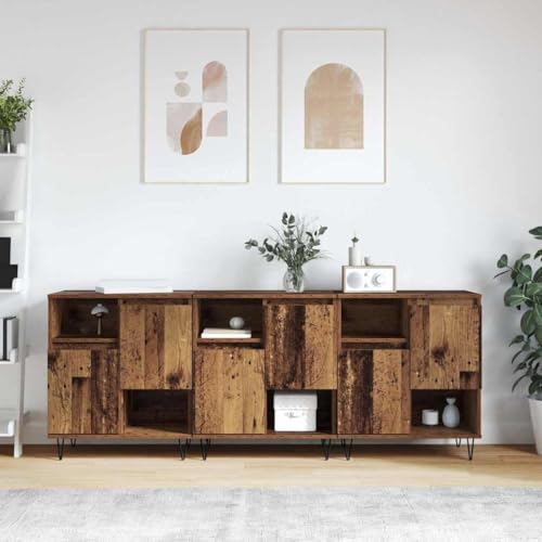 WSJHUHK Sideboards, 3-teilig, Altholz, 180 x 35 x 70 cm, Holz-Möbel, Schränke und Aufbewahrung, Buffets und Sideboards WSJHUHK Sideboards, 3-teilig, Altholz, 180 x 35 x 70 cm, Holz-Möbel, Schränke und Aufbewahrung, Buffets und Sideboards von WSJHUHK