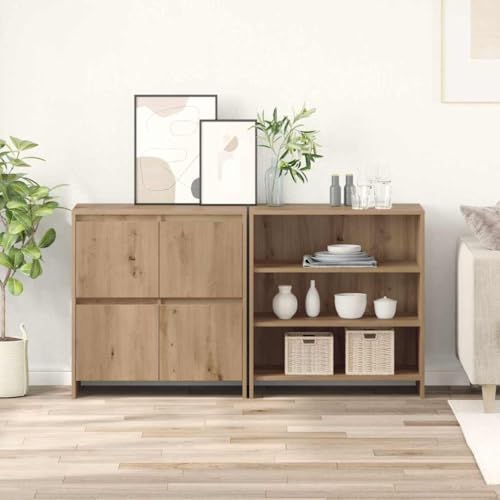 WSJHUHK Sideboards 2 Stück Artisan Eiche, 70 x 41 x 75 cm, Holz-Möbel, Schränke und Aufbewahrung, Buffets und Sideboards WSJHUHK Sideboards 2 Stück Artisan Eiche, 70 x 41 x 75 cm, Holz-Möbel, Schränke und Aufbewahrung, Buffets und Sideboards von WSJHUHK