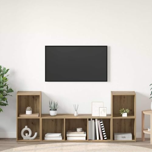WSJHUHK TV-Schrank, 3-teilig, braun, 107 x 35 x 37 cm, Holz-Möbel, TV-Ständer & TV-Schränke WSJHUHK TV-Schrank, 3-teilig, braun, 107 x 35 x 37 cm, Holz-Möbel, TV-Ständer & TV-Schränke von WSJHUHK