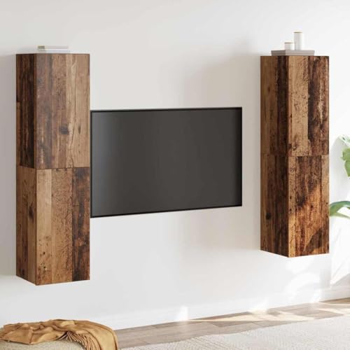 WSJHUHK TV-Schrank-Set, 4-teilig, Altholz 30,5 x 30 x 60 cm, Holz-Möbel, TV-Ständer und TV-Schränke WSJHUHK TV-Schrank-Set, 4-teilig, Altholz 30,5 x 30 x 60 cm, Holz-Möbel, TV-Ständer und TV-Schränke von WSJHUHK
