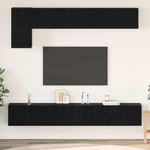 WSJHUHK TV-Schrank-Set, 5-teilig, schwarze Eiche, 100 x 30 x 30 cm, Holz-Möbel, TV-Ständer und TV-Schränke WSJHUHK TV-Schrank-Set, 5-teilig, schwarze Eiche, 100 x 30 x 30 cm, Holz-Möbel, TV-Ständer und TV-Schränke von WSJHUHK