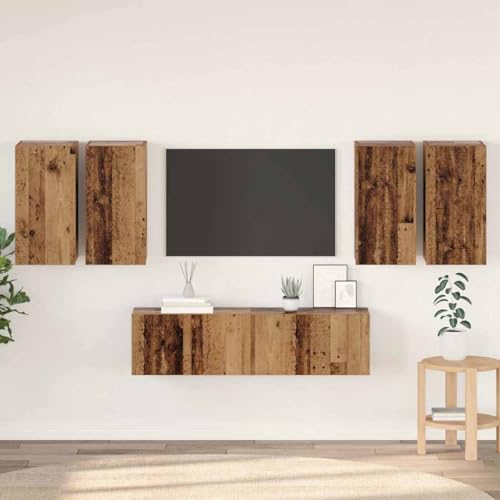 WSJHUHK TV-Schrank-Set, 6-teilig, Altholz 60 x 30 x 30 cm, Holz-Möbel, TV-Ständer & TV-Schränke WSJHUHK TV-Schrank-Set, 6-teilig, Altholz 60 x 30 x 30 cm, Holz-Möbel, TV-Ständer & TV-Schränke von WSJHUHK