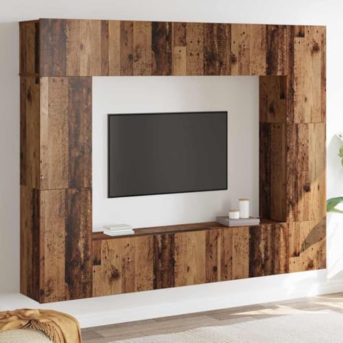 WSJHUHK TV-Schrank-Set, 8-teilig, Altholz 80 x 30 x 30 cm, Holz-Möbel, TV-Ständer und TV-Schränke WSJHUHK TV-Schrank-Set, 8-teilig, Altholz 80 x 30 x 30 cm, Holz-Möbel, TV-Ständer und TV-Schränke von WSJHUHK