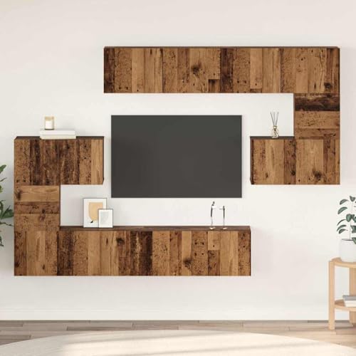 WSJHUHK TV-Schrank-Set, 8-teilig, Altholz 80 x 30 x 30 cm, Holz-Möbel, TV-Ständer und TV-Schränke WSJHUHK TV-Schrank-Set, 8-teilig, Altholz 80 x 30 x 30 cm, Holz-Möbel, TV-Ständer und TV-Schränke von WSJHUHK