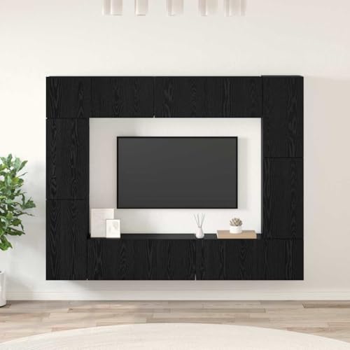 WSJHUHK TV-Schrank-Set, 8-teilig, schwarze Eiche, 80 x 30 x 30 cm, Holz-Möbel, TV-Ständer und TV-Schränke WSJHUHK TV-Schrank-Set, 8-teilig, schwarze Eiche, 80 x 30 x 30 cm, Holz-Möbel, TV-Ständer und TV-Schränke von WSJHUHK