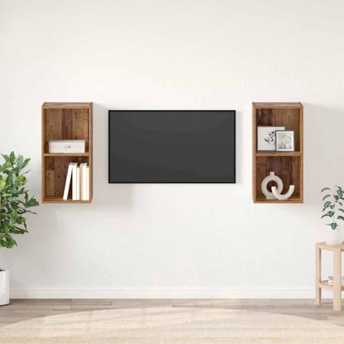 WSJHUHK TV-Wandschrank, 2 Stück, Altholz 37 x 37 x 72 cm, Holz-Möbel, TV-Ständer und TV-Schränke WSJHUHK TV-Wandschrank, 2 Stück, Altholz 37 x 37 x 72 cm, Holz-Möbel, TV-Ständer und TV-Schränke von WSJHUHK